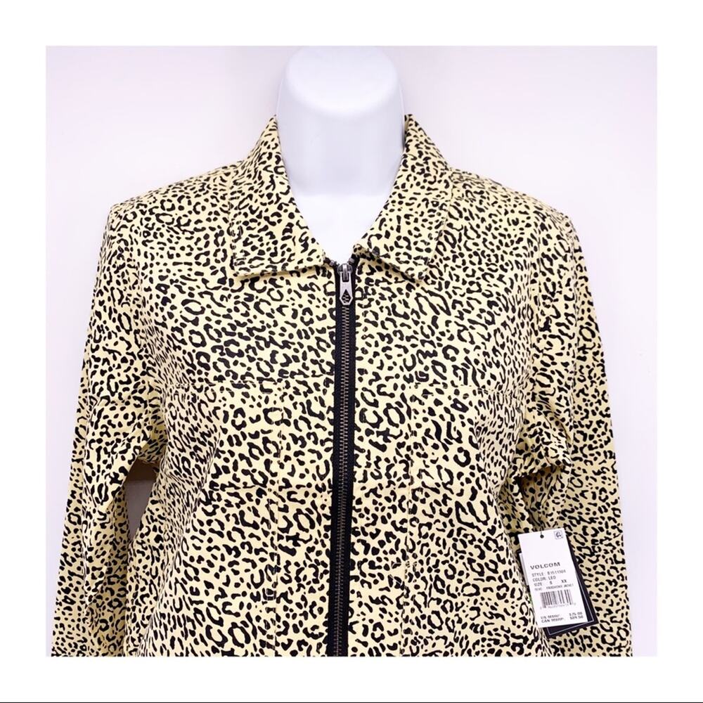 NEW Volcom Frochickie Leopard Print Jacket Sz S - Picture 7 of 14